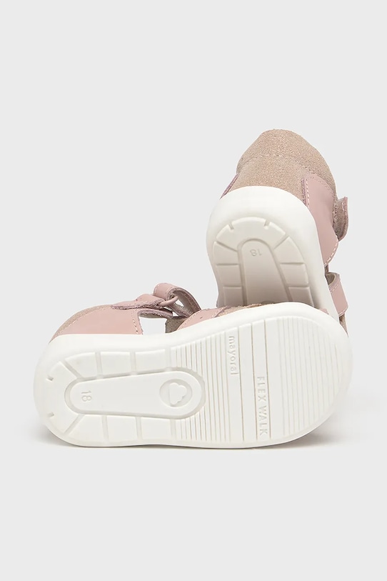 Fete Mayoral sandale din piele pentru copii 41614.24C.Baby.PPYA roz