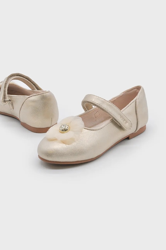Παιδικές μπαλαρίνες Mayoral απομίμηση λείου δέρματος χρυσαφί 45624.32A.Kids.PPYA