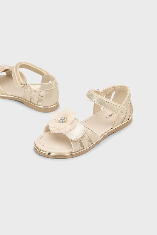 Дитячі сандалі Mayoral імітація лицьової шкіри золотий 45625.57B.Kids.PPYA