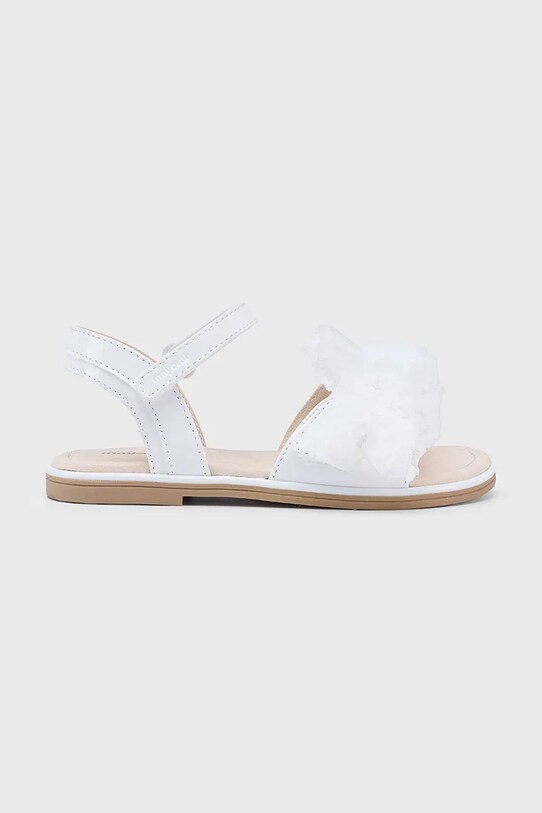 Detské sandále Mayoral imitácia kože biela 45629.59B.Kids.PPYA