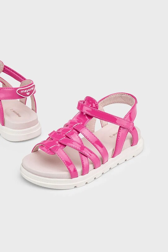 Παιδικά σανδάλια Mayoral απομίμηση λείου δέρματος ροζ 45633.61B.Kids.PPYA