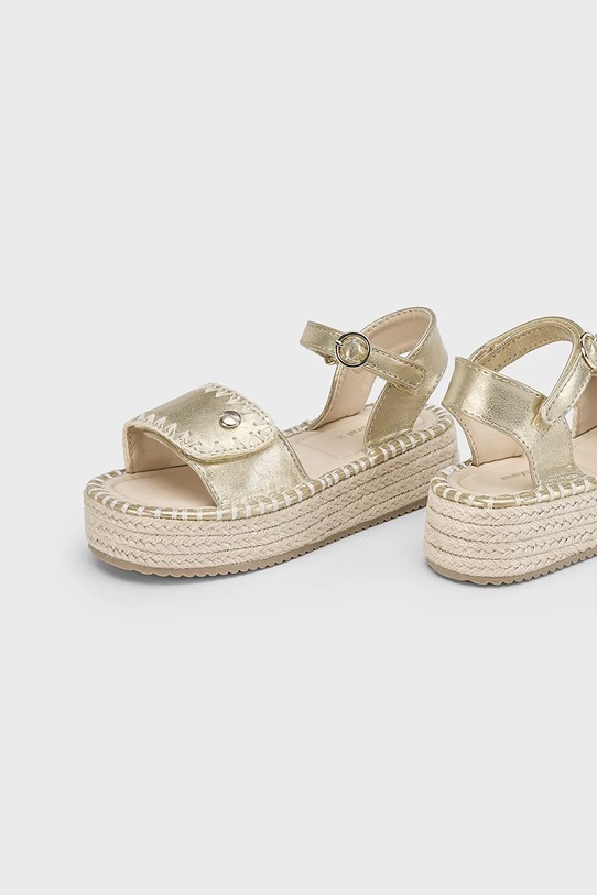 Detské sandále Mayoral imitácia kože zlatá 45643.66A.Kids.PPYA