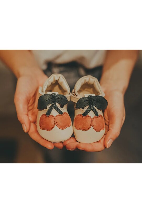 Δερμάτινα βρεφικά παπούτσια Donsje Nanoe Shoes Cherry 1005015