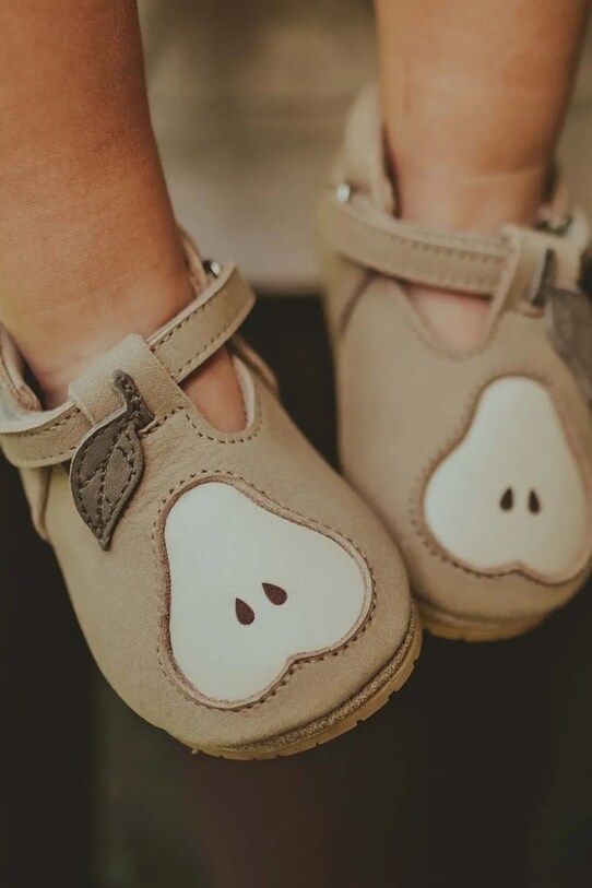 Βρεφικά παπούτσια σουέτ Donsje Nanoe Shoes Pear χωρίς μόνωση πράσινο 1005020
