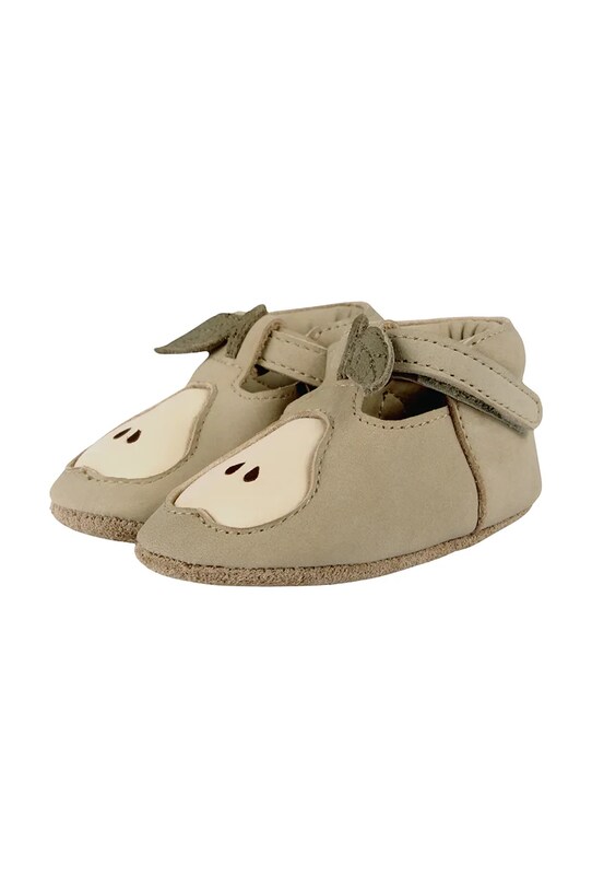 Βρεφικά παπούτσια σουέτ Donsje Nanoe Shoes Pear 1005020 πράσινο SS25