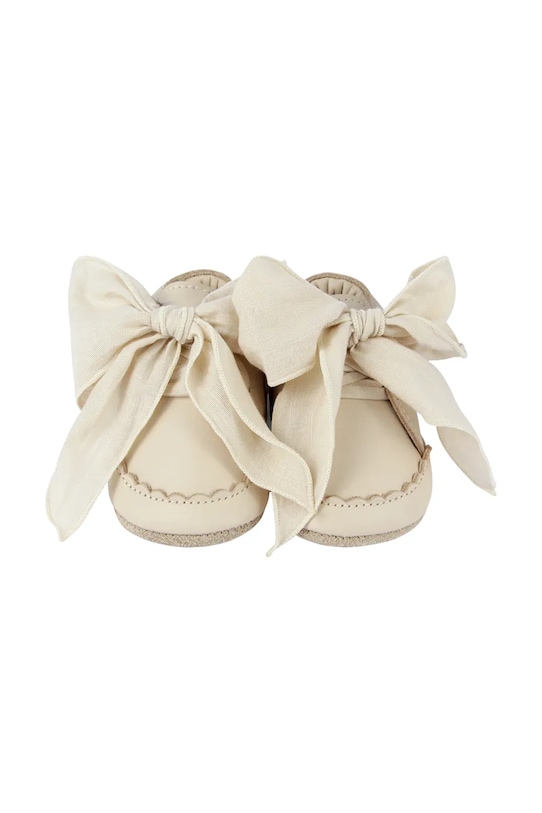 Kojenecké kožené boty Donsje Lonny Sneakers 1034700 béžová AA00