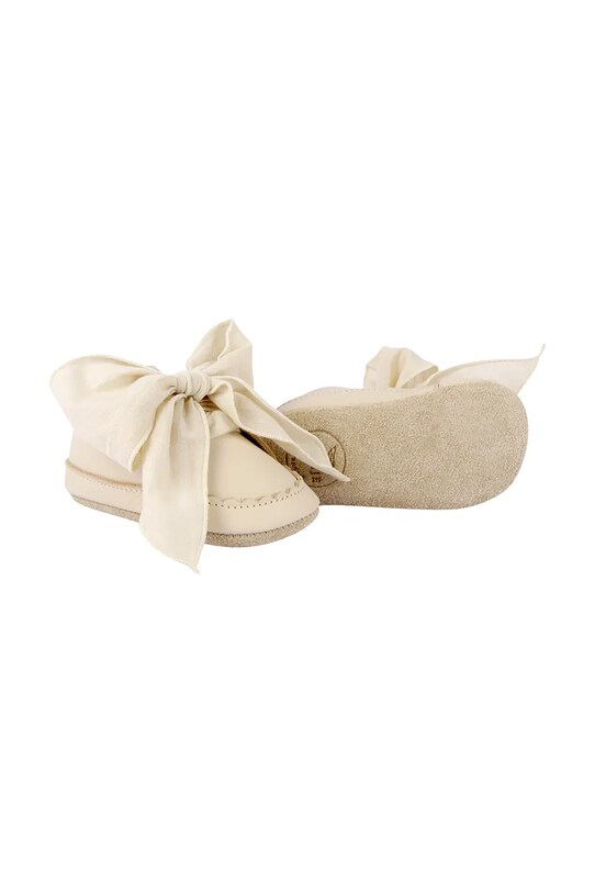 Девочка Кожаные кроссовки для младенцев Donsje Lonny Sneakers 1034700 бежевый