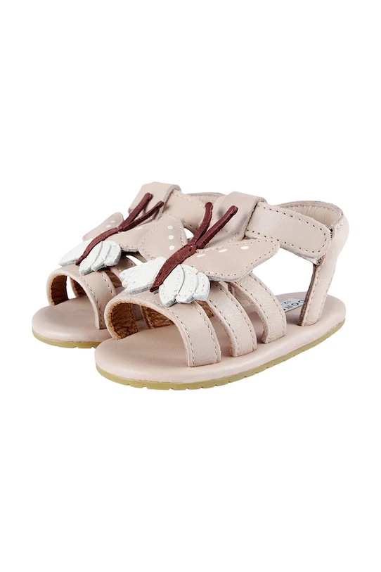 Дитячі шкіряні сандалі Donsje Tuti Sky Sandals Butterfly Для немовлят рожевий 1036601