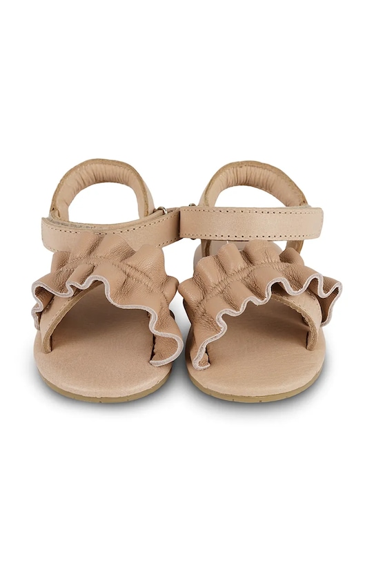 Dziewczynka Donsje sandały skórzane niemowlęce Miene Sandals 1039000 beżowy