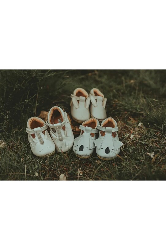 Donsje baleriny skórzane niemowlęce Blinc Shoes Unicorn 1039403 biały
