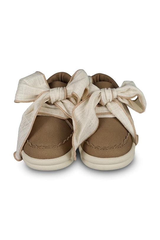 Девочка Детские кожаные кроссовки Donsje Brookli Sneakers 1501300 коричневый