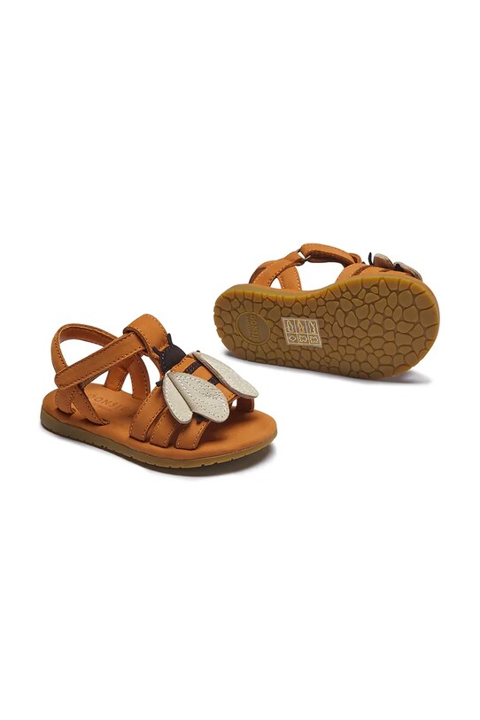 Donsje baba bőr szandál Jiles Sky Sandals Bee barna 1501801