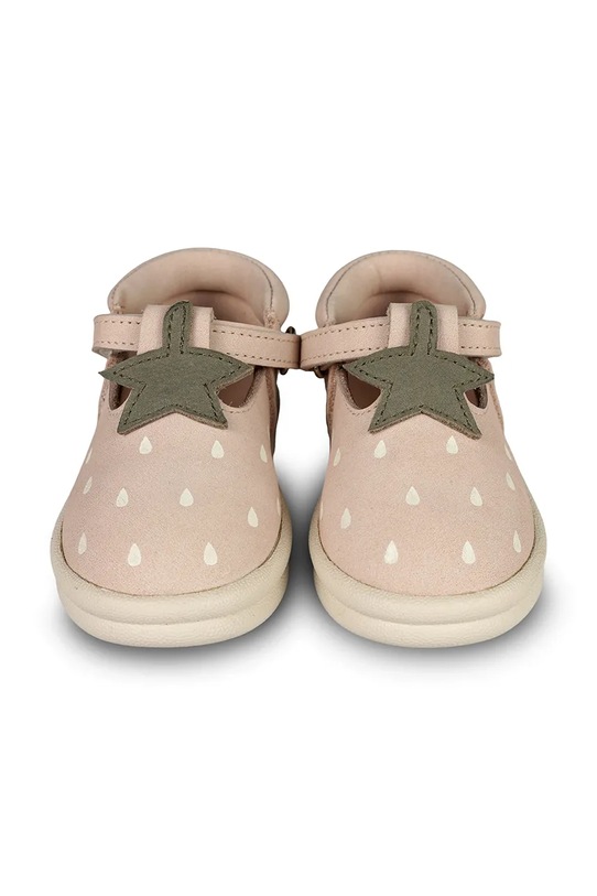 Donsje półbuty nubukowe dziecięce Joeka Shoes Strawberry 1501905 różowy SS25