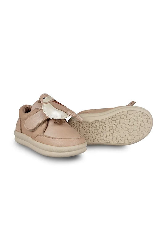 Dětské kožené polobotky Donsje Nellu Sneakers Pink Chickadee Dárkový box růžová 1502604.