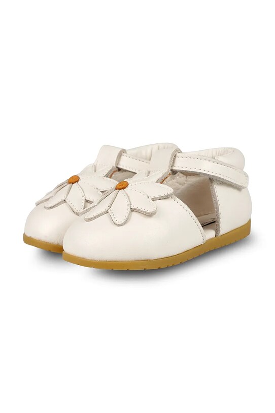 Девочка Детские кожаные балетки Donsje Sjanna Shoes Daisy 1503002 белый