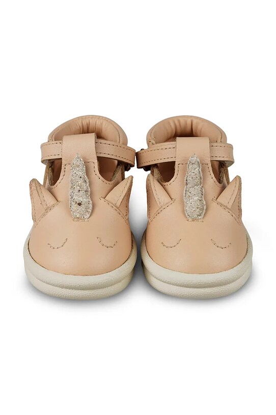 Donsje półbuty skórzane dziecięce Zazo Special Shoes Unicorn 1503703 beżowy SS25