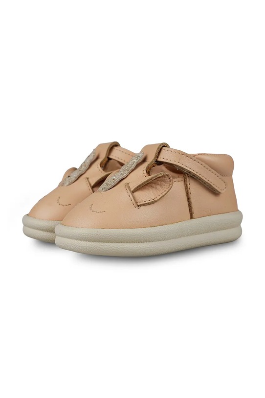 Dziewczynka Donsje półbuty skórzane dziecięce Zazo Special Shoes Unicorn 1503703 beżowy