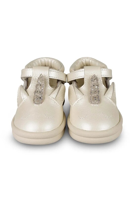 Детские кожаные полуботинки Donsje Zilpa Shoes Unicorn 1503806 серебрянный SS25