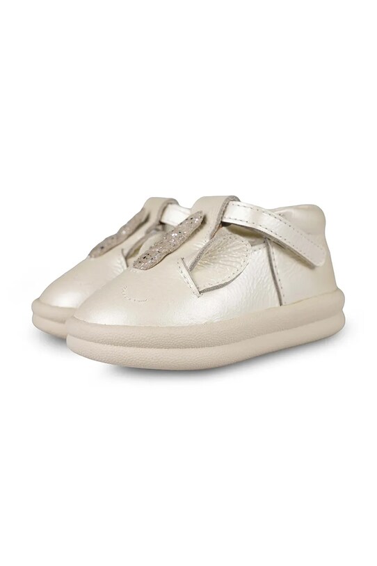Девочка Детские кожаные полуботинки Donsje Zilpa Shoes Unicorn 1503806 серебрянный