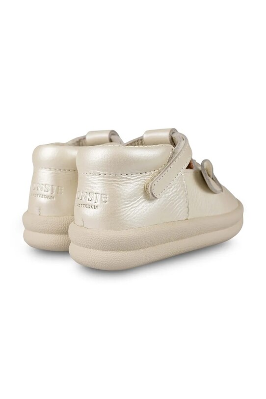 Детские кожаные полуботинки Donsje Zilpa Shoes Unicorn серебрянный 1503806