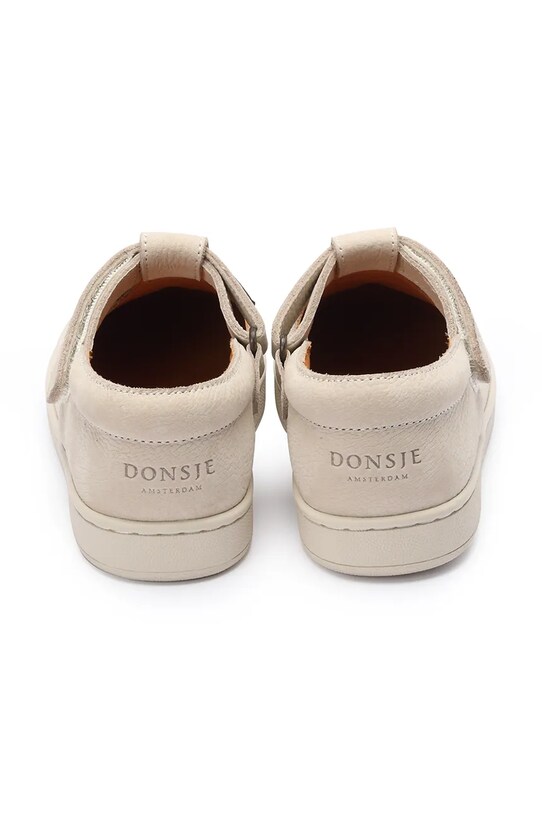 Detské kožené poltopánky Donsje Lowy Shoes Cherry béžová 2029102