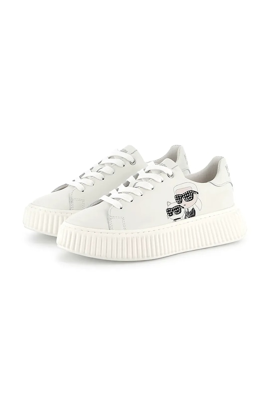 Дитячі шкіряні кросівки Karl Lagerfeld низька білий Z30371.30.35