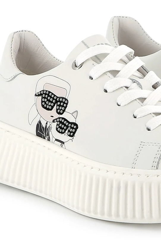 Дитячі шкіряні кросівки Karl Lagerfeld Z30371.30.35 білий