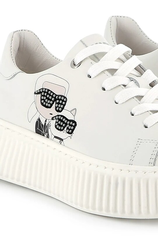 Детски кожени маратонки Karl Lagerfeld Z30371.36.39 бял