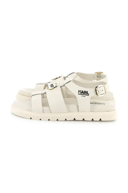 Детские кожаные сандалии Karl Lagerfeld Z30372.36.39 бежевый SS25