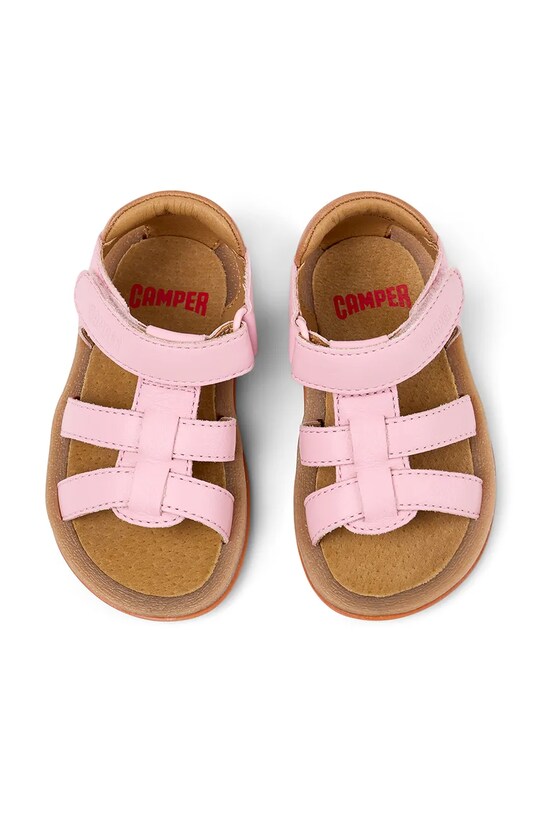 Παιδικά δερμάτινα σανδάλια Camper Bicho FW ροζ K800628