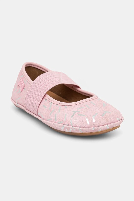 Детские кожаные балетки Camper Right Kids розовый 80025.25.27