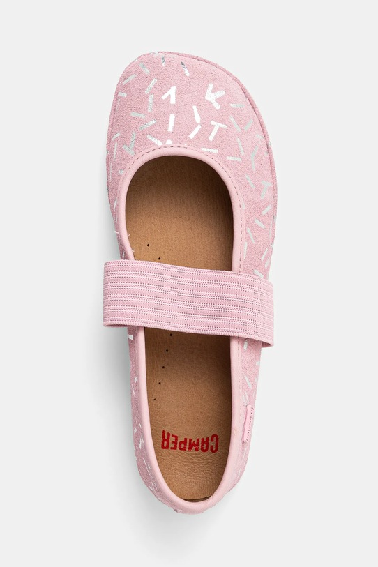 Dječje kožne balerinke Camper Right Kids roza 80025.28.34