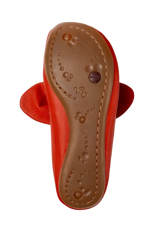 Camper baleriny skórzane dziecięce Right Kids K800434.25.27 czerwony