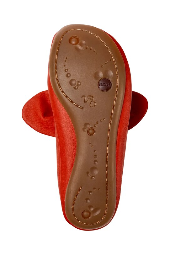 Camper balerini din piele pentru copii Right Kids K800434.28.34 rosu