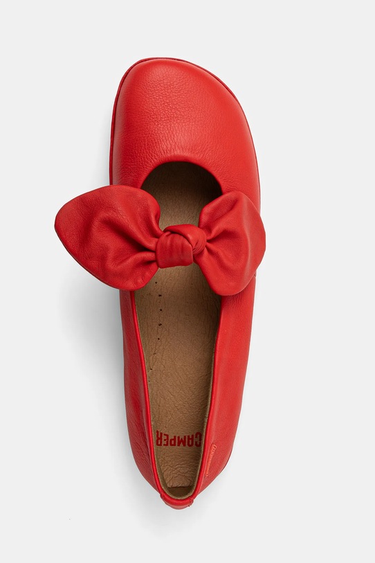 Детские кожаные балетки Camper Right Kids красный K800434.35.38