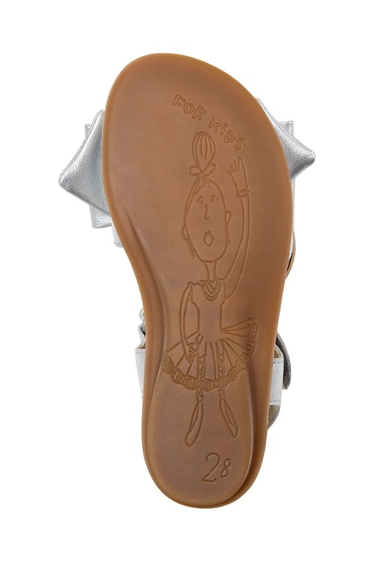 Παιδικά δερμάτινα σανδάλια Camper Right Kids K800639.25.27 ασημί
