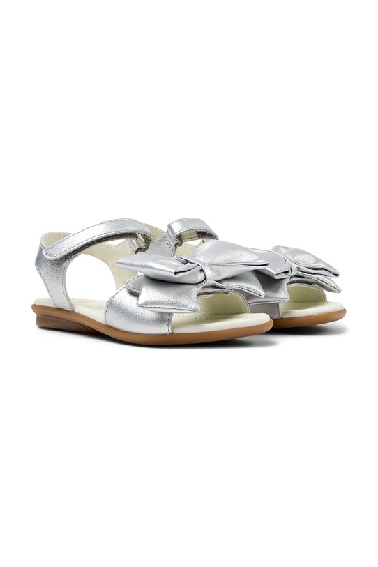 Παιδικά δερμάτινα σανδάλια Camper Right Kids ασημί K800639.28.38