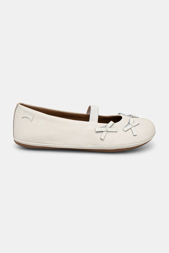 Camper gyerek balerina bőrből Right TWS Kids K800626.28.34 fehér SS25