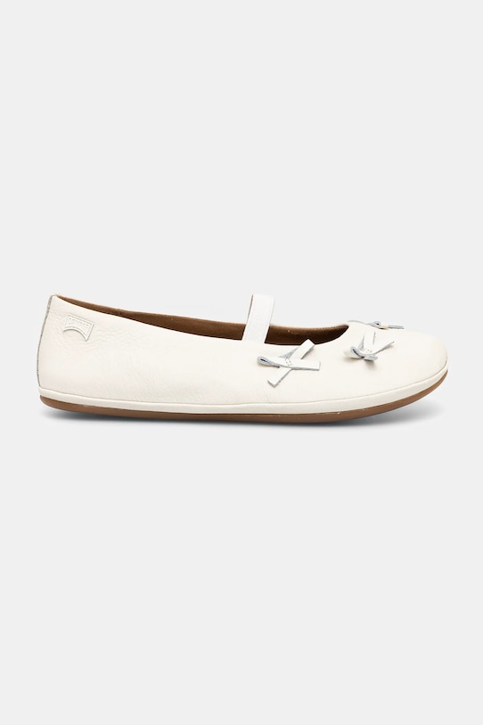 Δερμάτινες μπαλαρίνες για παιδιά Camper Right TWS Kids λευκό K800626.35.38