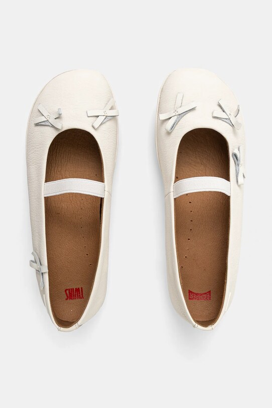 Camper gyerek balerina bőrből Right TWS Kids fehér K800626.35.38