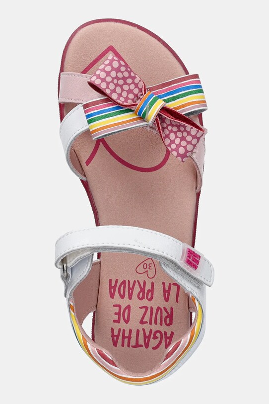 Agatha Ruiz de la Prada sandały skórzane dziecięce biały 252962.28.34