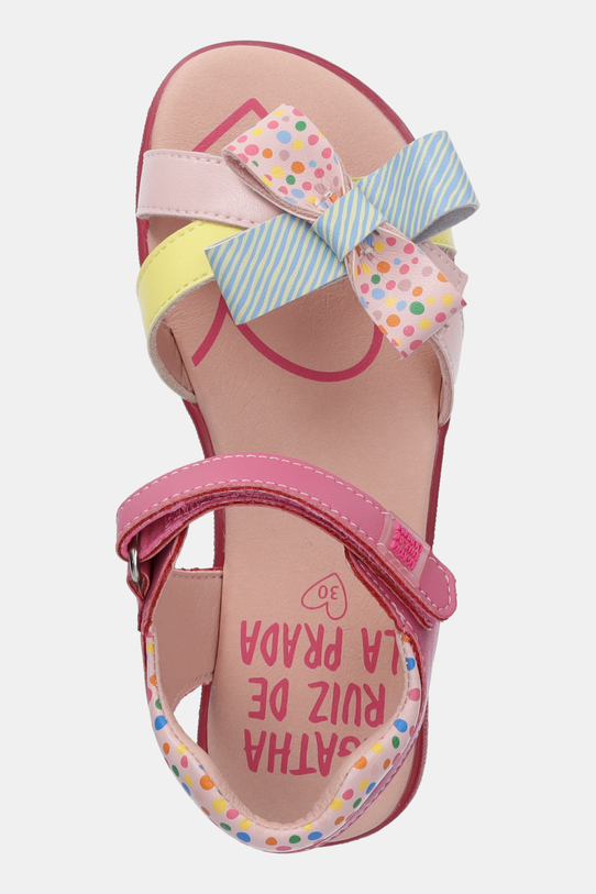 Дитячі шкіряні сандалі Agatha Ruiz de la Prada рожевий 252962.28.34