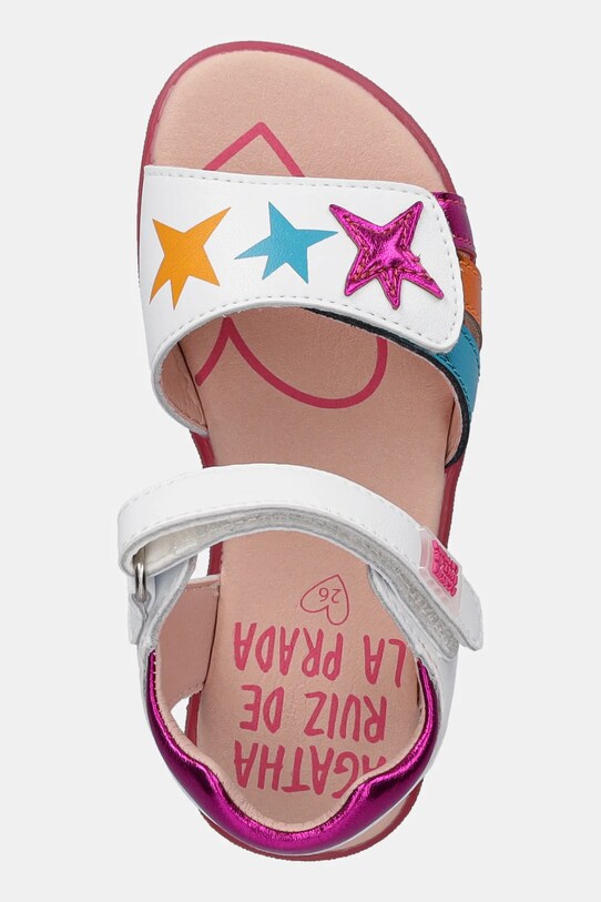 Детски сандали от кожа Agatha Ruiz de la Prada бял 252960.24.27