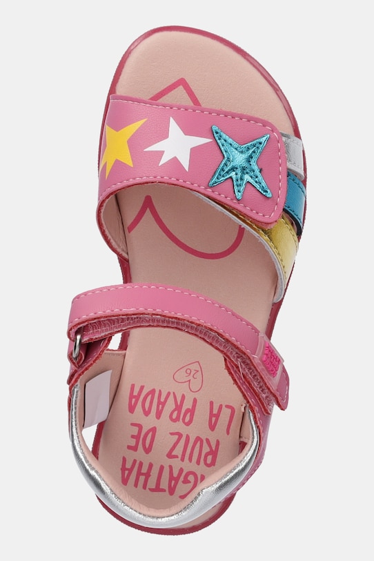 Otroški usnjeni sandali Agatha Ruiz de la Prada roza 252960.24.27