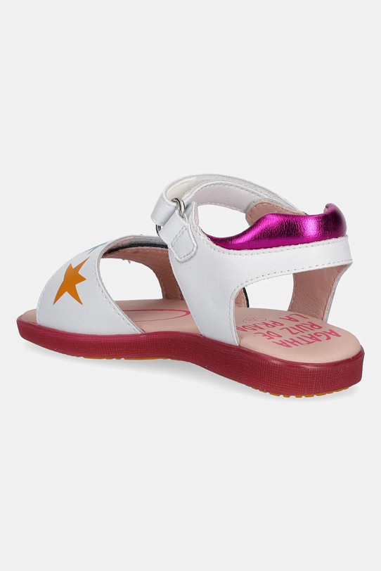 Fete Agatha Ruiz de la Prada sandale din piele pentru copii 252960.28.34 alb