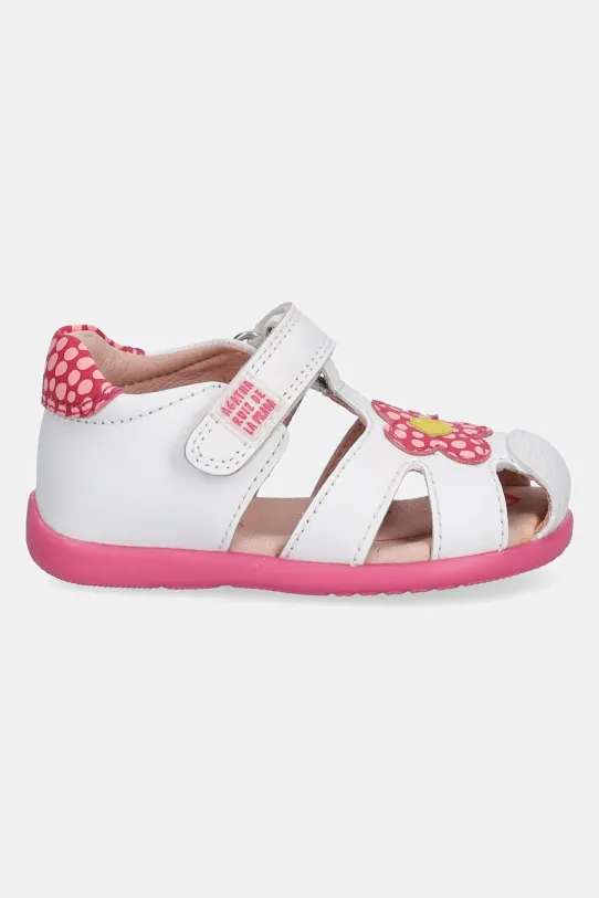 Agatha Ruiz de la Prada sandale din piele pentru copii 252900 alb SS25