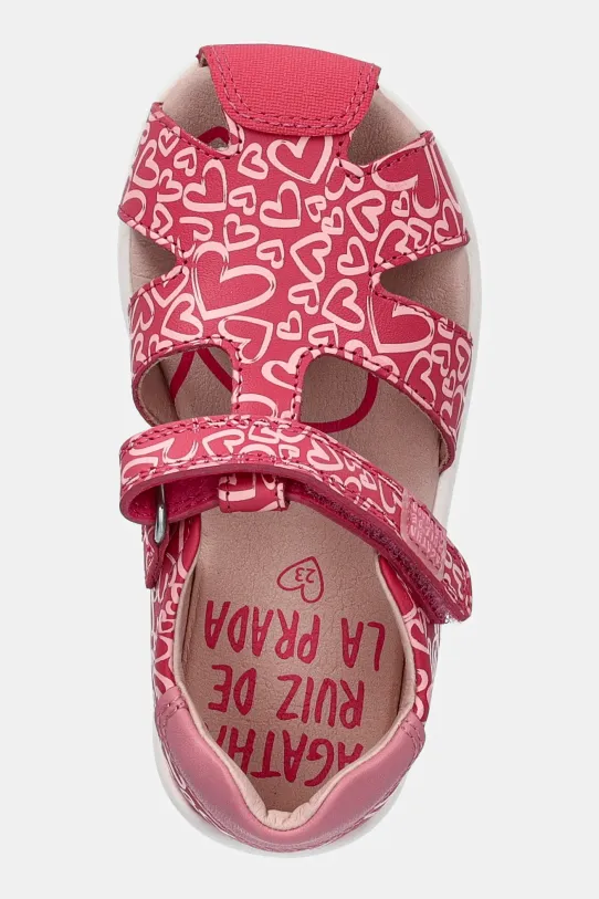 Detské kožené sandále Agatha Ruiz de la Prada ružová 252902