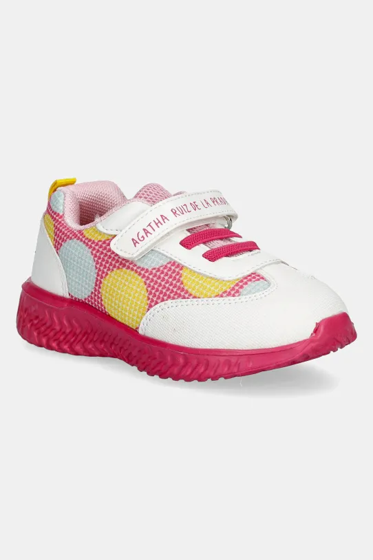 Дитячі кросівки Agatha Ruiz de la Prada імітація лицьової шкіри білий 252920.24.27