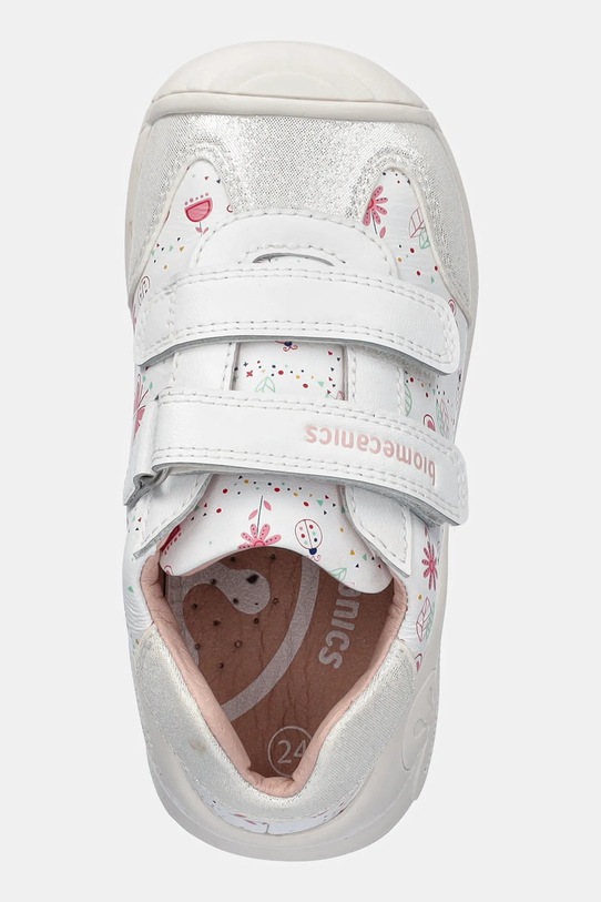 Детски половинки обувки от кожа Biomecanics бял 252100.