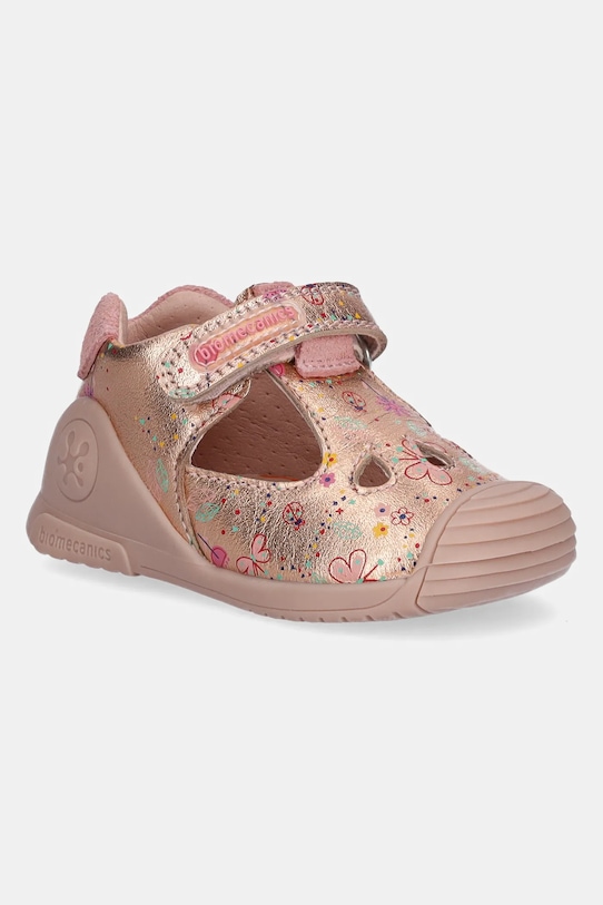 Biomecanics sandale din piele pentru copii aur 252102